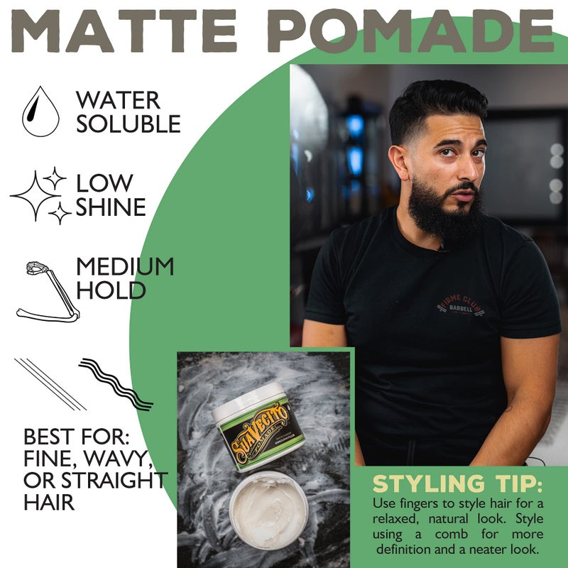 Suavecito Pomade Matte (No Shine) Formula 4 oz, 2 Pack - Medium Hold Hair Pomade For Men - Matte Hair Paste For Natural Texture Hairstyles - Image 4